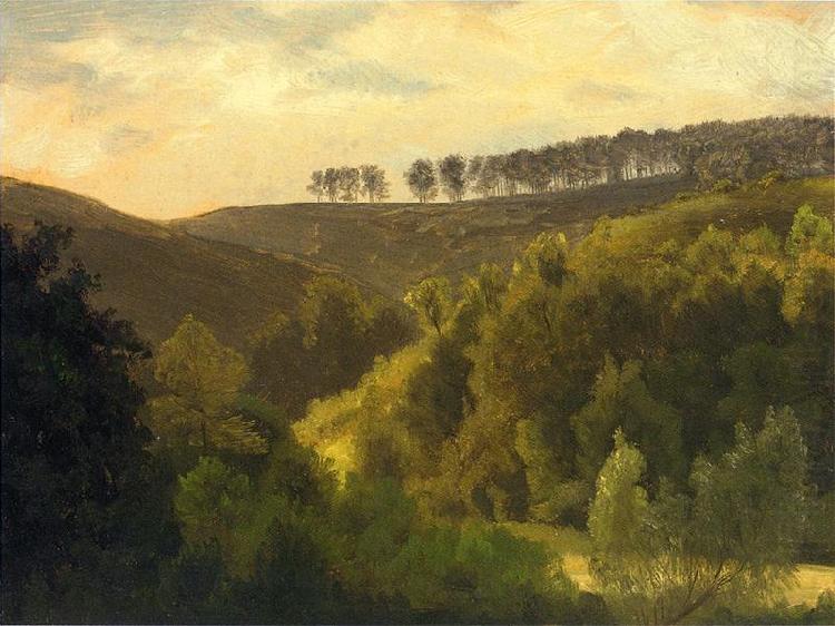 Sunrise over Forest and Grove, Albert Bierstadt
